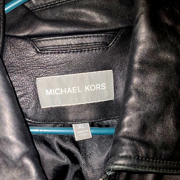 Michael Kors mens xl leather jacket - Picture 4 of 4